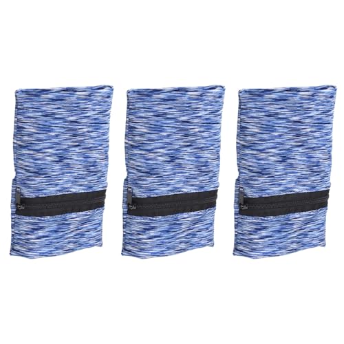uxcell Wrist Pouch Wrist Wallet Sports Wristband Wallet with Zipper Pocket for Running Jogging Cycling Yoga - color: Blue