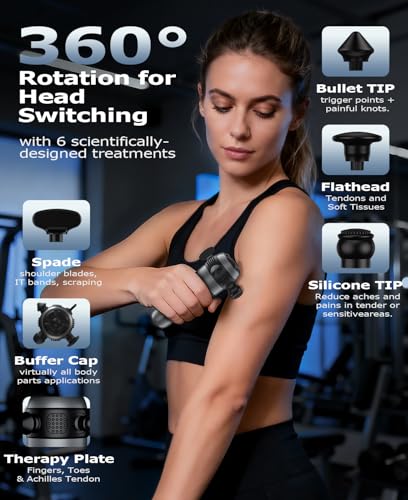 HYAKO R1 Mini Therapy Massager - Travel Deep Tissue Vibration Massage Gun