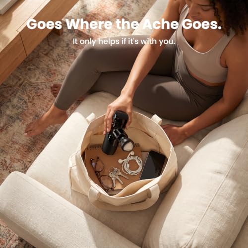 BOB AND BRAD M7 Plus Mini Massage Gun with Heat, FSA Eligible & HSA Approved Deep Tissue Percussion Massager for Back & Neck Stiffness - Portable, Quiet, Ultra-Lightweight