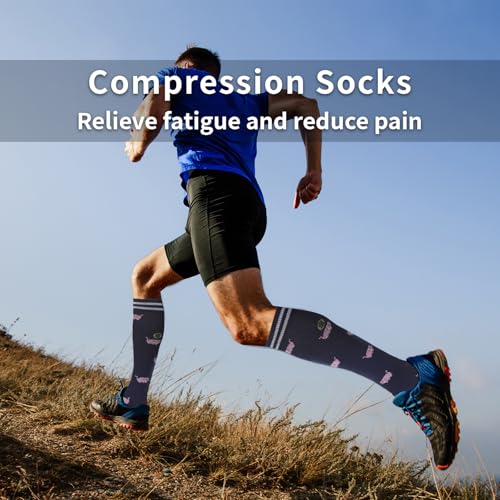 20-30mmHg Graduated Compression Socks for Men & Women – 3 Pairs