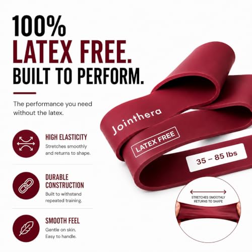 Latex Free Pull Up Assistance Resistance Bands - Set of 5