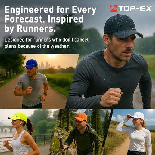 TOP-EX Oversize XL XXL XXXL Baseball Cap Waterproof Running Hat for Extra Large Heads Men - color: Black, size: Large