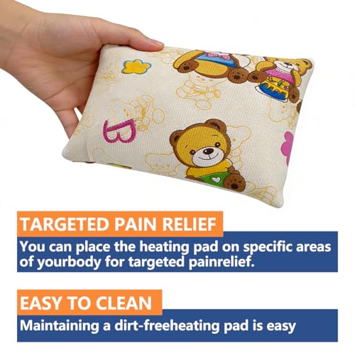 6"*8" Microwave Heating Pad, Reusable Heat Pack, Hot Moist Microwavable Therapy Pack for Cramps, Back, Neck, Shoulders, Leg Pain, Aromatherapy Heat Wrap for Cramps & Relaxation, Lavender Fragrance