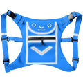 Runtasty Running Mini Backpack Vest for Men & Women, Reflective Phone Holder, Fits Any Phone & iPad Mini, Lightweight Gear - color: Sky Blue
