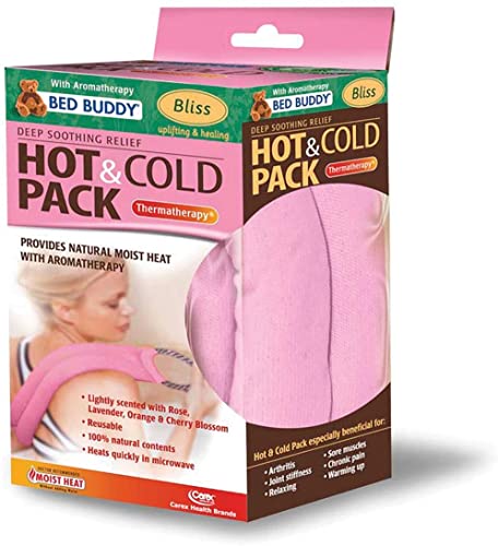 Bed Buddy Aromatherapy Heat Pad and Cooling Neck Wrap - Microwave Heating Pad for Sore Muscles - Cold Wrap Pack for Aches and Pain, Lavender Scent