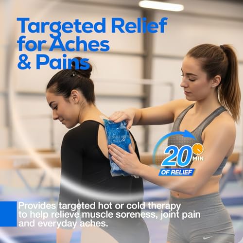 Dynarex Reusable Hot and Cold Gel Packs - 6" x 9" - Multi Purpose Compress for Injuries - Easy to Microwave or Freeze - First Aid, Sports, Home Use - 1 Count