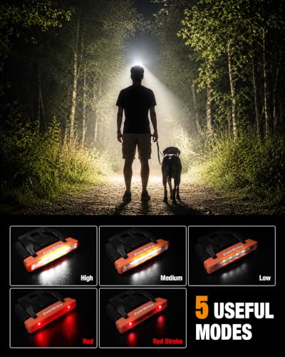 EverBrite Hat Light Rechargeable, 2-Pack Clip-On Cap Light