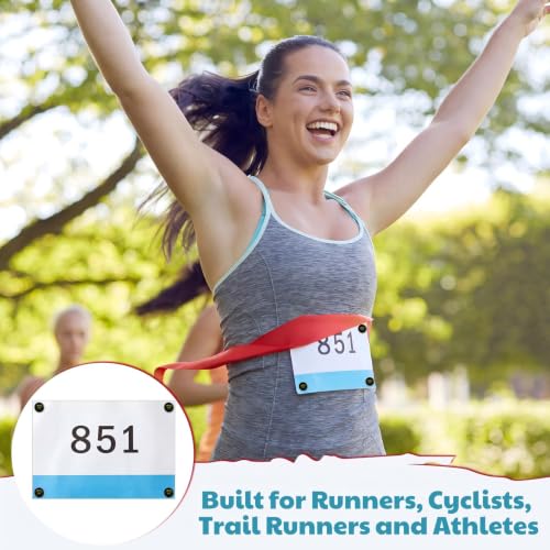Leinuosen 24 Pcs Funny Running Bib Clips Runner Race Number Fix, Active - style: Active