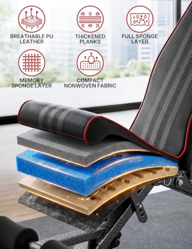 Multi-Function Compact Weight Bench Set Home Gym - color: Grey