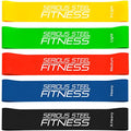 Serious Steel Fitness Mini Resistance Loop Bands | Rehab and Prehab Stretch Bands | 12" Exercise Workout Bands (Sets of 5 Pack and Sets of 10 Pack Trainer Options Available!) - color: 12" Mini Bands