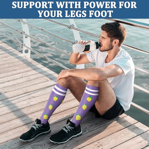 FEYHAY Copper Compression Socks (3 Pairs) 15-20 mmHg Circulation is Best Athletic & Daily for Men & Women, Running, Climbing - color: 29 Pattern 2, size: Small-Medium