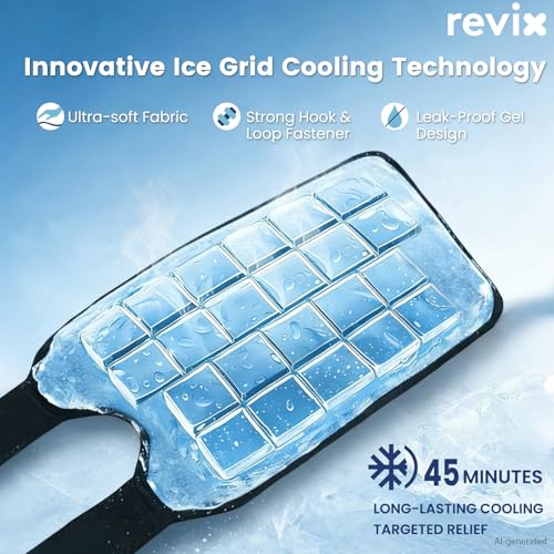 REVIX Elbow Ice Pack Wrap for Tennis Elbow, 45-Min Cold Sleeve - style: 1 Pack