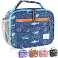 Genteen Kids Insulated Lunch Box for Boys Girls,Back to School,Office - color: P-1pk Shark