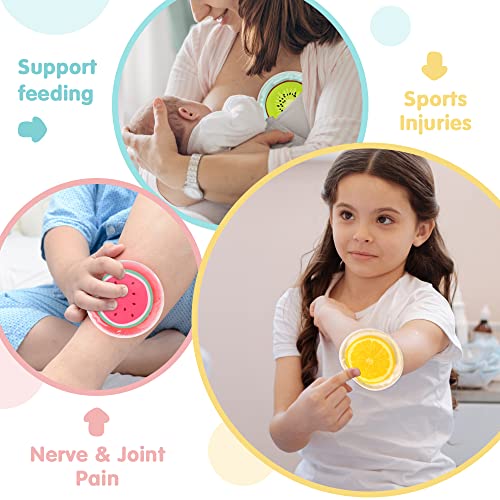 Hilph Kids Ice Packs for Boo Boos, 3 Fruit Ice Packs for Injuries Reusable