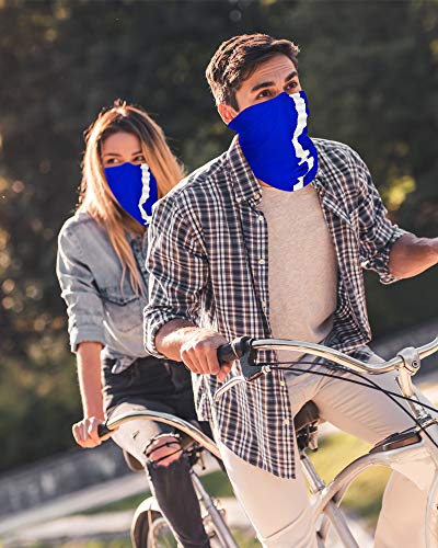 SATINIOR 8 Pack Reflective Neck Gaiters UV Protection Cooling Face Masks - color: Royal Blue