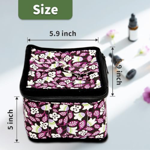 Weljoy Essential Oil Case 13 Bottle Organizer, Bellwort - color: bellwort