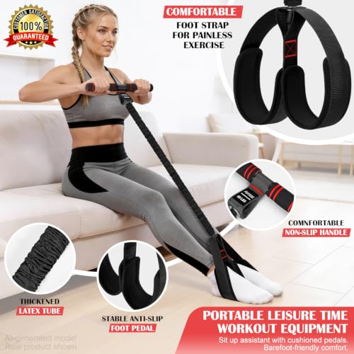 KUTIZE Booty Bands & Pedal Exercise Bands Resistance Bands Set for Women - color: Black