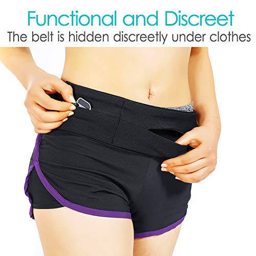 Insulin Pump Belt Adjustable, Diabetic Waist Fanny Packs Lightweight Running Medical Wide Band Holder Accessories for EpiPen T1D Men Women Black - size: Medium (Pack of 1)