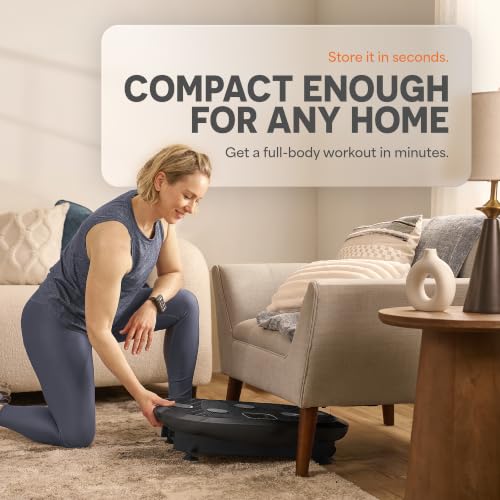 Lifepro Rumblex 4D Vibration Plate Exercise Machine with 7 Training Modes - color: Black, size: Plus Mini