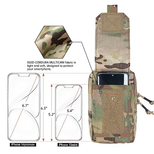 EXCELLENT ELITE SPANKER Tactical EDC Pouch Molle Utility Pouch Phone Pouch - color: Multicam