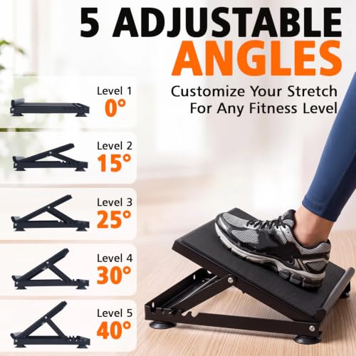 Steel Adjustable Slant Board with Suction Base for Calf Ankle Stretching