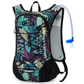 Lightweight Hydration Backpack, Running Backpack with 2L Water Bladder - color: Blue Print2