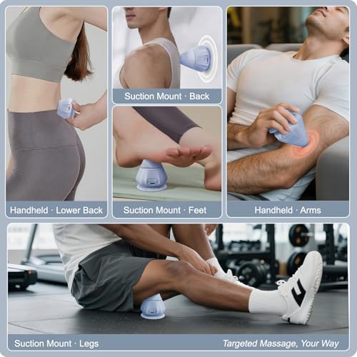 Mini Muscle Massager with Heat and Vibration Ball Massage Head