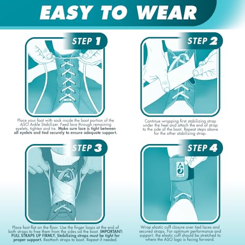 Med Spec ASO Ankle Stabilizer Lace Up Ankle Brace Sprain Support White, XXL - color: White, size: 2X-Large