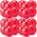 Jerify Knobby Balls Spiky Sensory Bouncy Balls Bulk - color: Red