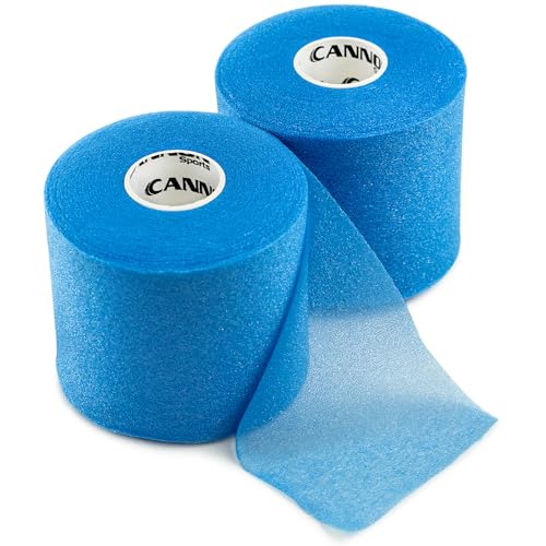 Cannon Sports Pre Wrap Foam Underwrap - 2 Pack, 2.75" x 30 Yards Per Roll (60 Total Yards) - Athletic Underwrap for Sports Tape, Training & Exercise (Blue) - color: Blue