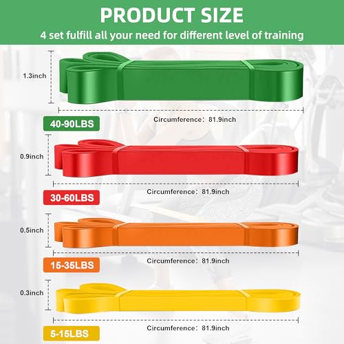 Resistance Bands,Exercise Bands,Workout Bands,Resistance Bands Set for Legs,Pull Up Bands,Stretch Bands for Exercise,Muscle Training, Physical Therapy, Shape Body, Men Women