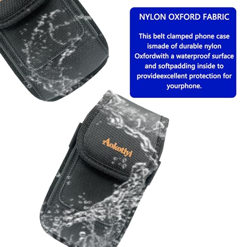 Phone Holster, Nylon Belt Clip Pouch