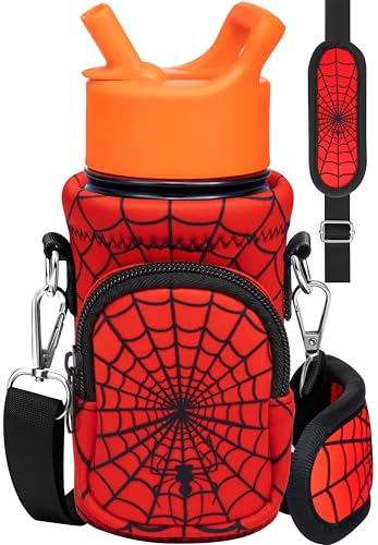 Miss Adola Kids Water Bottle Carrier, 10-18 Oz - color: Red Eyes