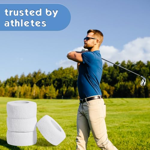 Shappy 4 Rolls Golf Grip Tape Golf Athletic Tape for Fingers Bandage