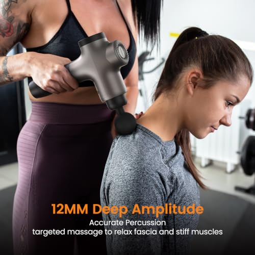 Mebak 3 Massage Gun Deep Tissue, Muscle Massager for Athletes Pain Relief - color: Dark Gray