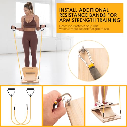 Wooden Slant Board for Calf Stretching,Adjustabl