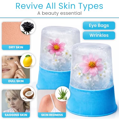 Arctic Flex Ice Roller for Face, Eyes & Neck (2 Pack) - Facial Ice Cube