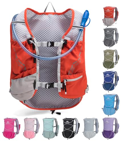Lightweight Running Vest for Women and Men Hydration Backpack Pack with 1.5L Water Bladder Bag Running Gear Accessories for Hiking Trail Cycling Marathon