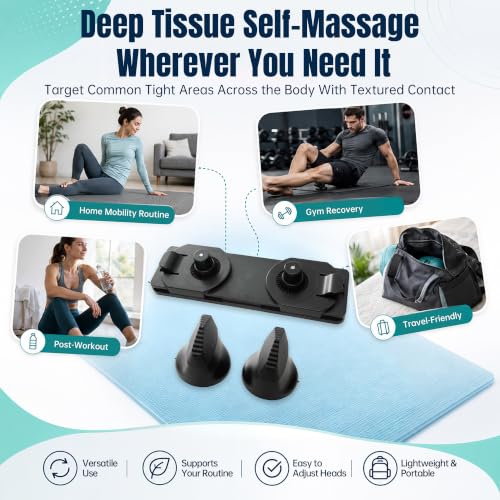 SBT VersaPoint Deep Tissue Kit, Adjustable Psoas Release Tool with Deep Tissue Head and Adjustable Base for Targeted Muscle Release, Hip Flexor, Iliacus, Back and Glutes