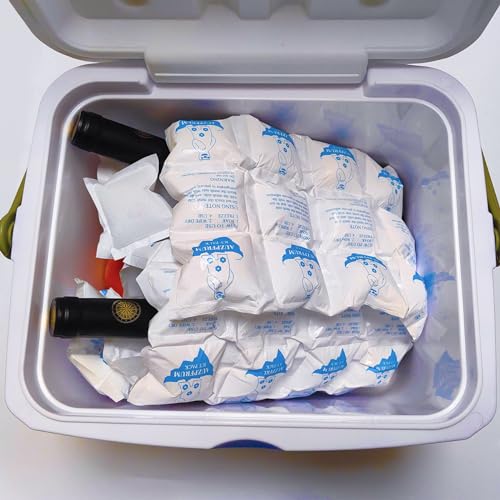Dry Ice Pack for Shipping Frozen Food, Reusable Ice Packs for Coolers Long Lasting, Flexible Cold Packs Sheets for Lunch Box (5 Large Sheets) - color: 5 Large Sheets - 120 Packs