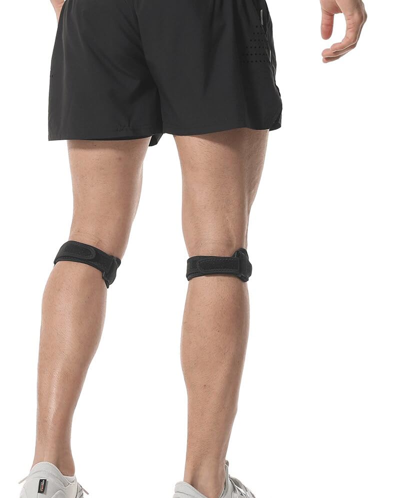 INOGIH 2 pcs Knee-Brace for Men Women Patella-Tendon-Knee-Support-Strap for Basketball, Running, Hiking, Volleyball, Tennis, Squats