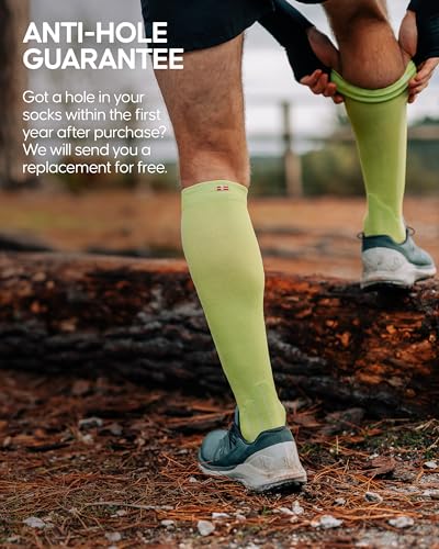 DANISH ENDURANCE Compression Socks for Men & Women, 21-26 mmHg, Graduated - color: Grey/Black 2-pack, size: Medium