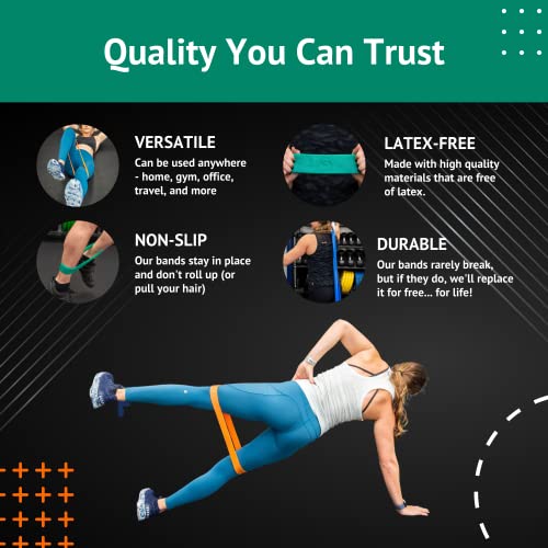 Pure Band - Latex-Free Professional Resistance Band for Working Out & Rehab - color: GREEN - HEAVY RESISTANCE