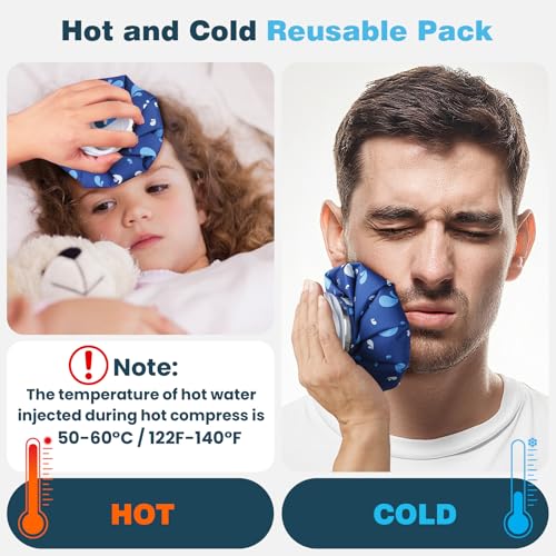Medcosa Ice Bags Set of 3 | 6" 9" 11" (15.2cm 22.9cm & 27.9cm) | Stay Dry, Stay Cool with Our Reusable Soft Fabric Ice Pack | for Sport Injuries R.I.C.E Treatment Scrapes Headaches - style: Ice Bag - Pack of 3