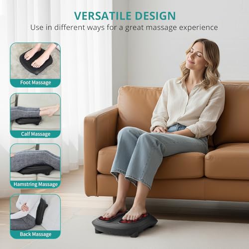 Nekteck Foot Massager with Heat, HSA Eligible FSA Massage Tools Gifts - color: Black