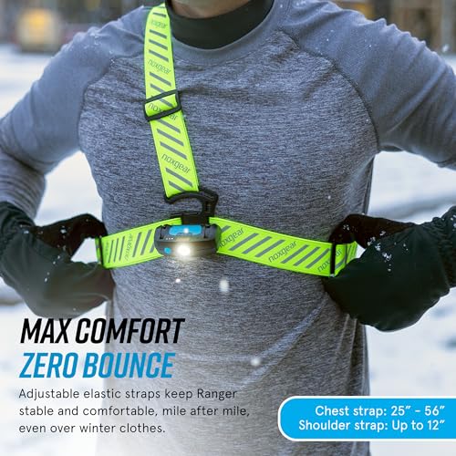noxgear Ranger Chest Light, 500 Lumen Reflective Running Vest