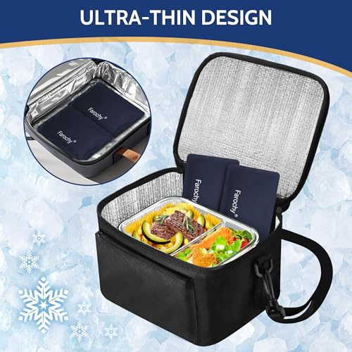 Reusable Ice Packs for Lunch Boxes, 4Pcs Soft Ice Packs for Cooler Gel Pack - color: Navy