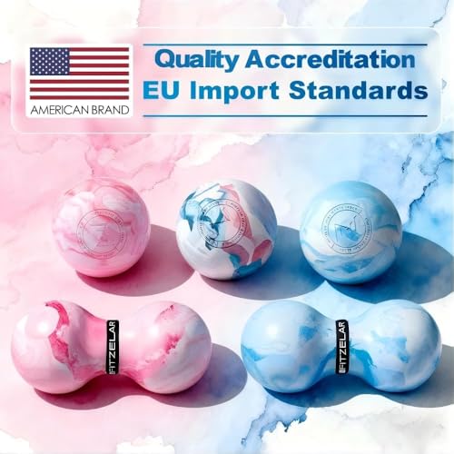 FITZELAR Massage Lacrosse Balls for Myofascial Release, Quality Certification, Massage Deep Tissue for Back and Shoulder, Trigger Point Therapy, Muscle Knots, Relieving Muscle Pain (Pink.) - color: Pink.
