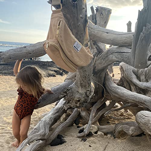 Ditty Co. - Lanikai Small Diaper Bag - Portable Changing Pad - Crossbody Bags For Women - Fanny Pack - Baby Travel Essentials (Natural Tan) - color: Natural Tan