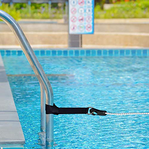 Water Gear Water Runner Hitch - Holds You in Place - Deep Water Tether Swimming Bungee Cord 51-inch - Stationary Swimmer Resistance Leash Rope